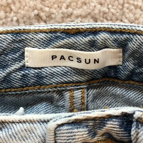 PacSun Women's Light Indigo Ripped '90s Boyfriend High Rise Jeans Size 23 - Picture 4 of 12